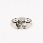 Sun Circle Ring in Gold or Silver