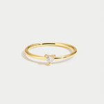 Love Crystal Heart Ring