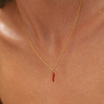 Radiant Red Chilli Pendant Necklace
