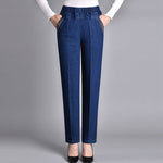 Samaria | Women's Jeans with Side Pockets and Elastic Waist