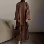 Shia | Elegant Two-Piece Women's Set with Pleats
