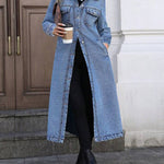 Maya | Stylish Long Denim Jacket