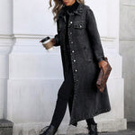 Maya | Stylish Long Denim Jacket