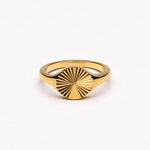 Sun Circle Ring in Gold or Silver