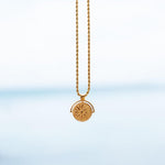 Sun Pendant Necklace in Silver or Gold