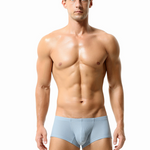 2 Pack Men's Sexy Short Legs Trunks With Large Pouch