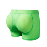 Sponge Cushion Mesh Buttock Boxer Briefs