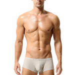 2 Pack Men's Sexy Short Legs Trunks With Large Pouch