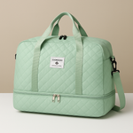Weekender duffle bag with shoe compartment for women | Florence