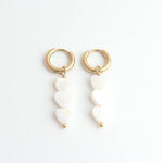 Triple Heart Earrings