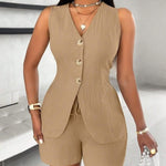 CHELENA™ – Chic Summer Vest and Shorts Set