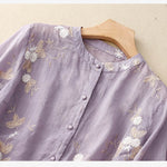 Adelyn | Chic Blouse with Floral Accents