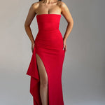 Sasha | Strapless Luxe Maxi Dress