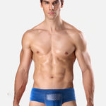 Aoelemen 4 Pack Men's Breathable U Convex Pouch Briefs
